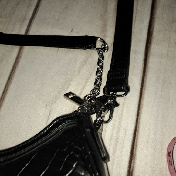 Aldo Croc Print Crossbody Convertible Handbag Purse - Picture 5 of 8